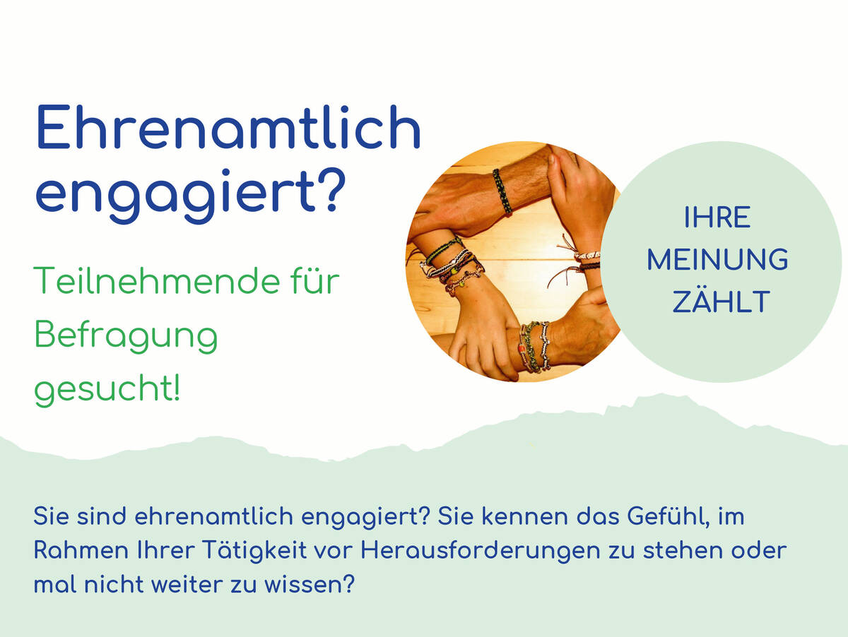 Ehrenamtlich engagiert?